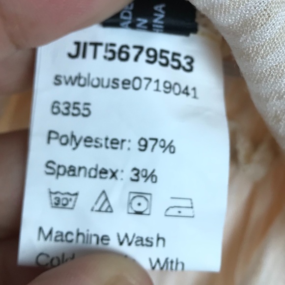 Shein Striped Off the Shoulder Ruffle Trim Top- M - Picture 12 of 12